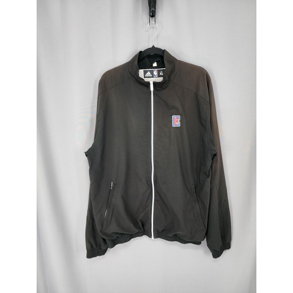 Los Angeles Clippers Jacket Mens XL Black NBA Basketball Player Issued Adidas